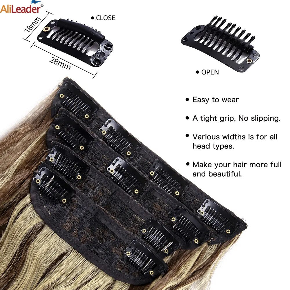 20Inch Synthetic Long Wavy Hair Clip In Set