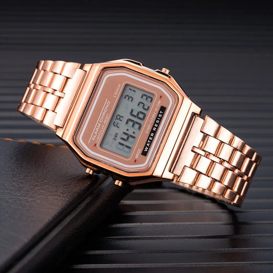 Luxury Rose Gold Silicone Watches