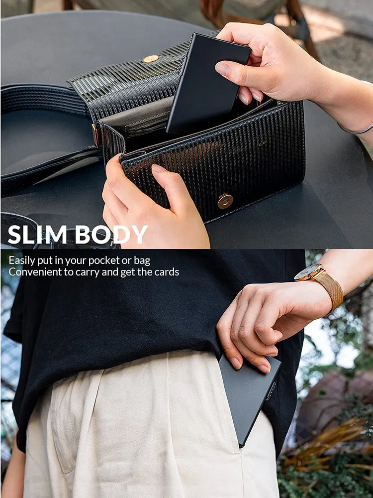 Men's RFID Blocking Pop Up Card Holder