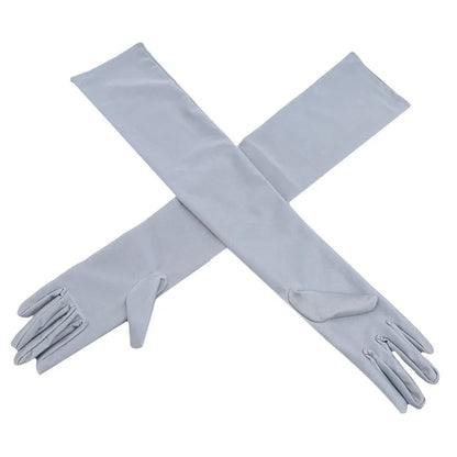 Fashion Long Satin Opera Evening Gloves