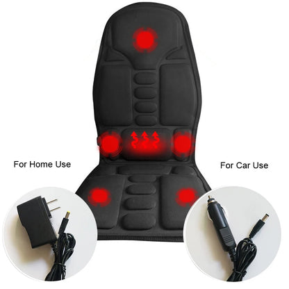 Full-Body Back Neck Waist Infrared Therapy Heated Massage Chair Mat