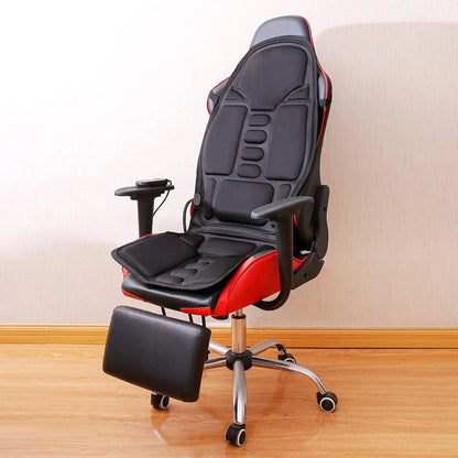Full-Body Back Neck Waist Infrared Therapy Heated Massage Chair Mat