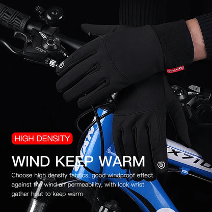 Winter Outdoor Sports Running Touch Screen Full Finger Gloves