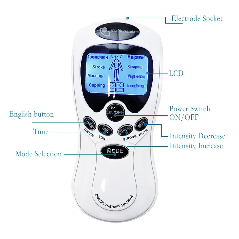 8 Electrode Tens Acupuncture Electric Therapy