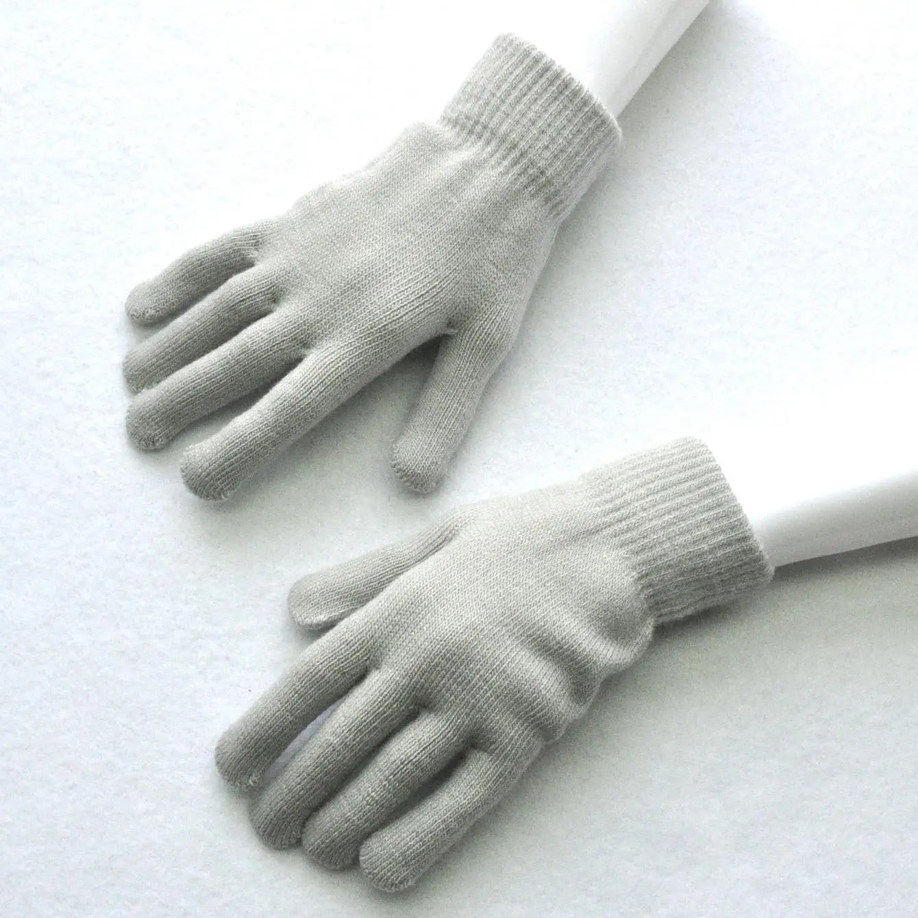 Winter Knitted Plush Gloves