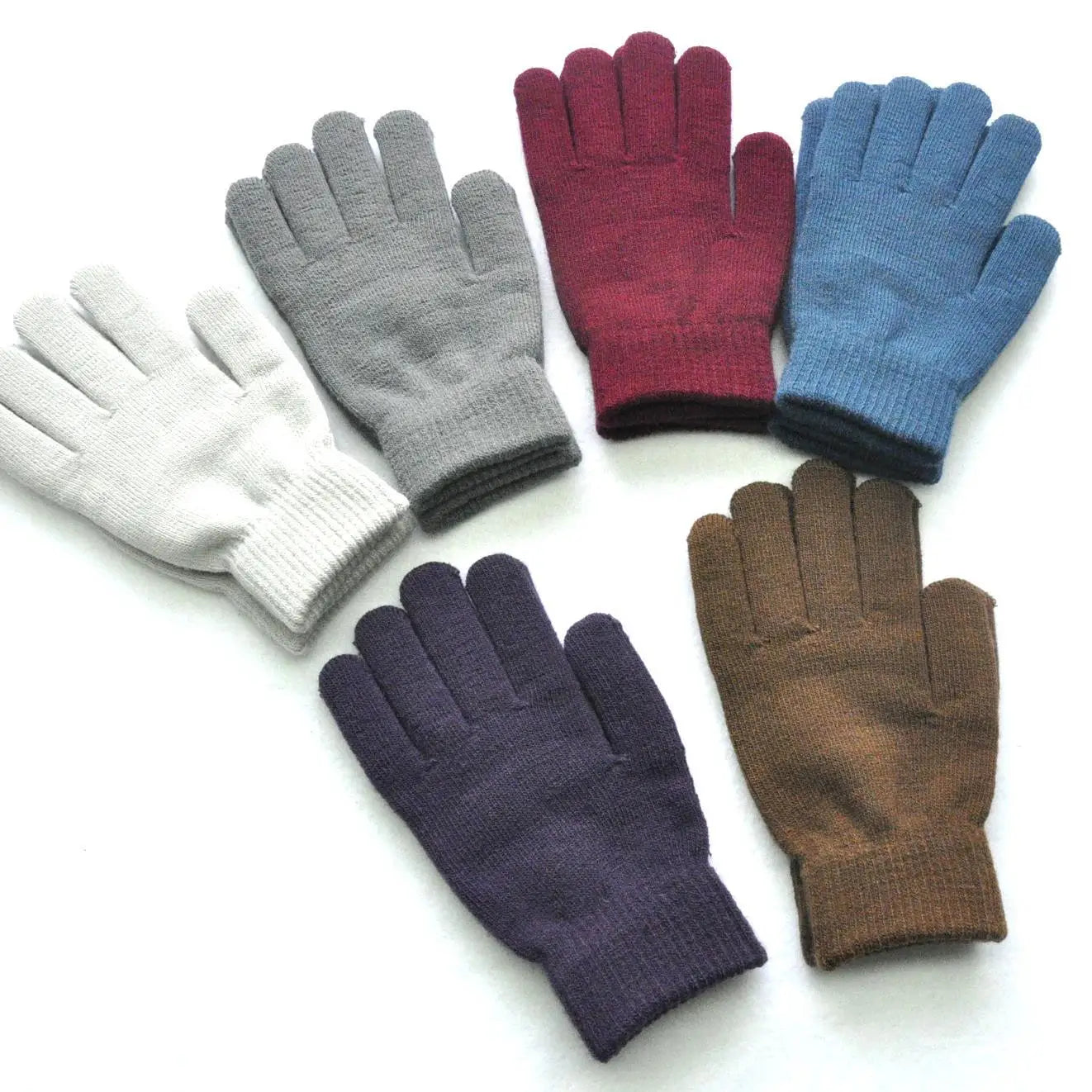 Winter Knitted Plush Gloves