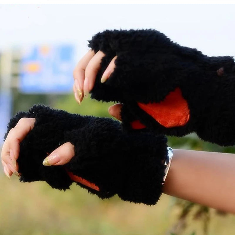 Cat Paw Winter Gloves