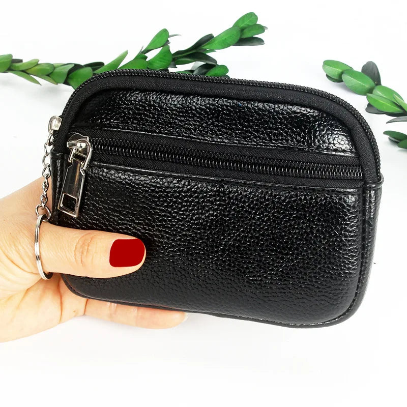 Zipper Keychain Clutch Wallet