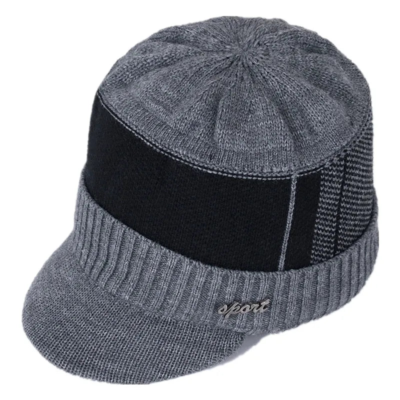 New Unisex Warm Winter Hat With Brim