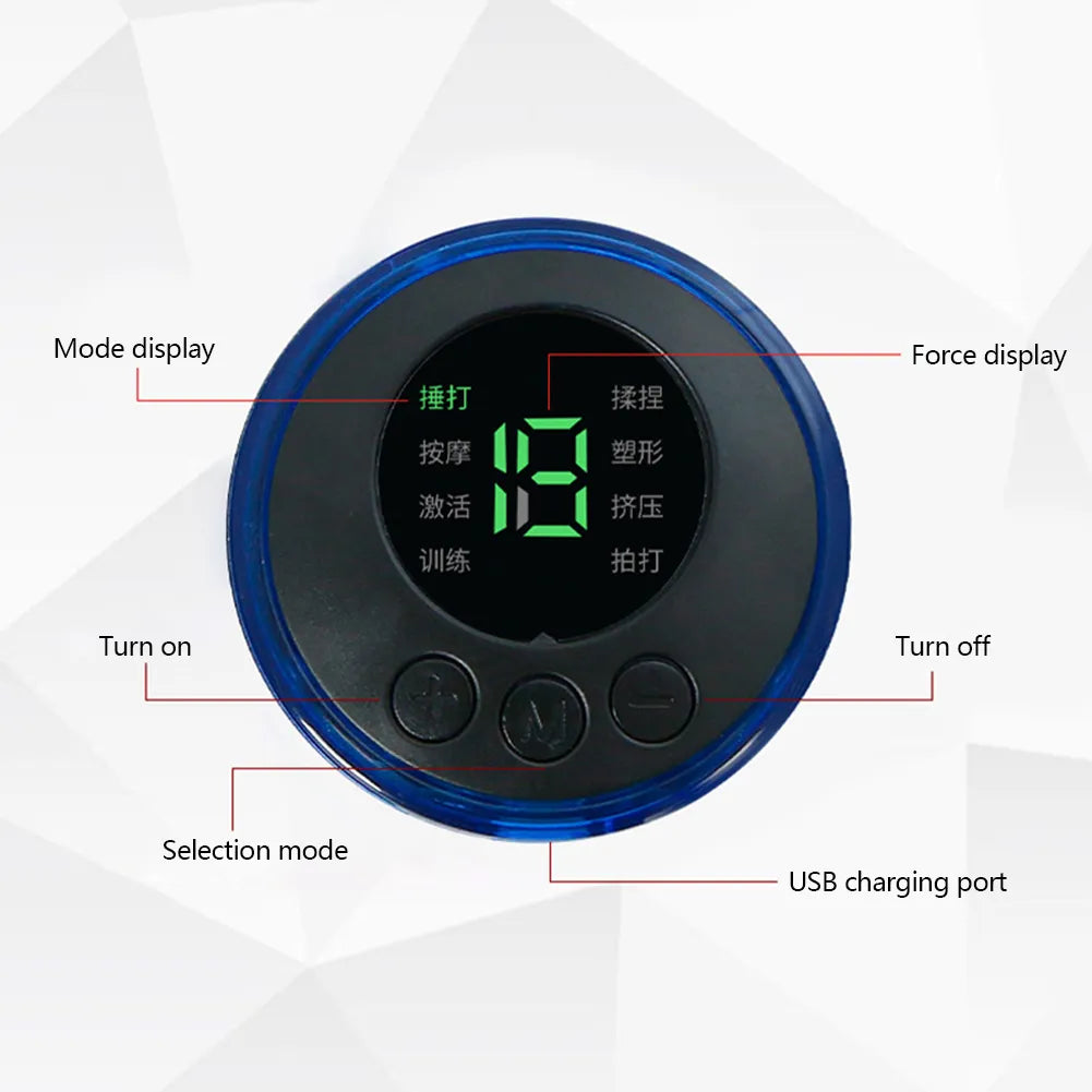 8 Mode LCD Display EMS Neck Massager Patch