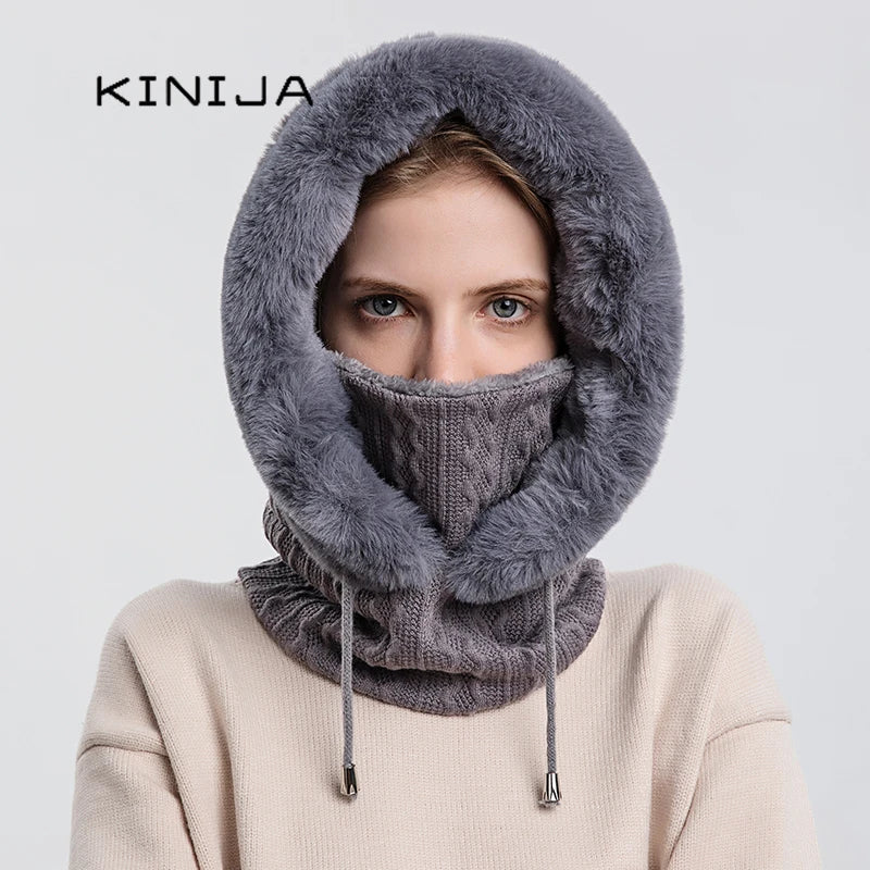 Winter Fur Cap and Balaclava Set