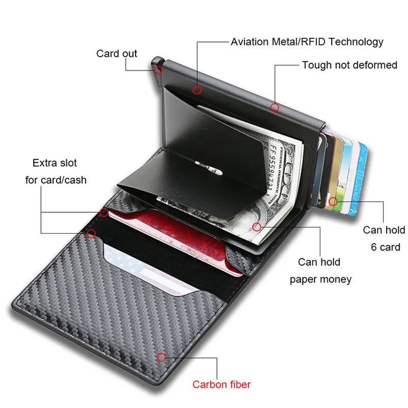 Rfid Smart Wallet With AirTag