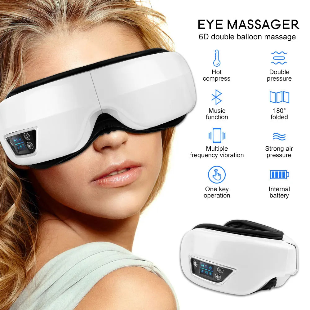 Eye Massager 6D Smart Airbag Vibration Eye Care