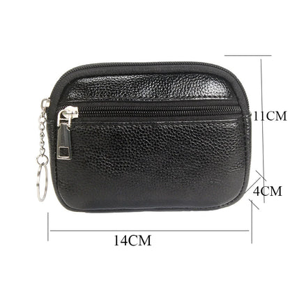 Zipper Keychain Clutch Wallet