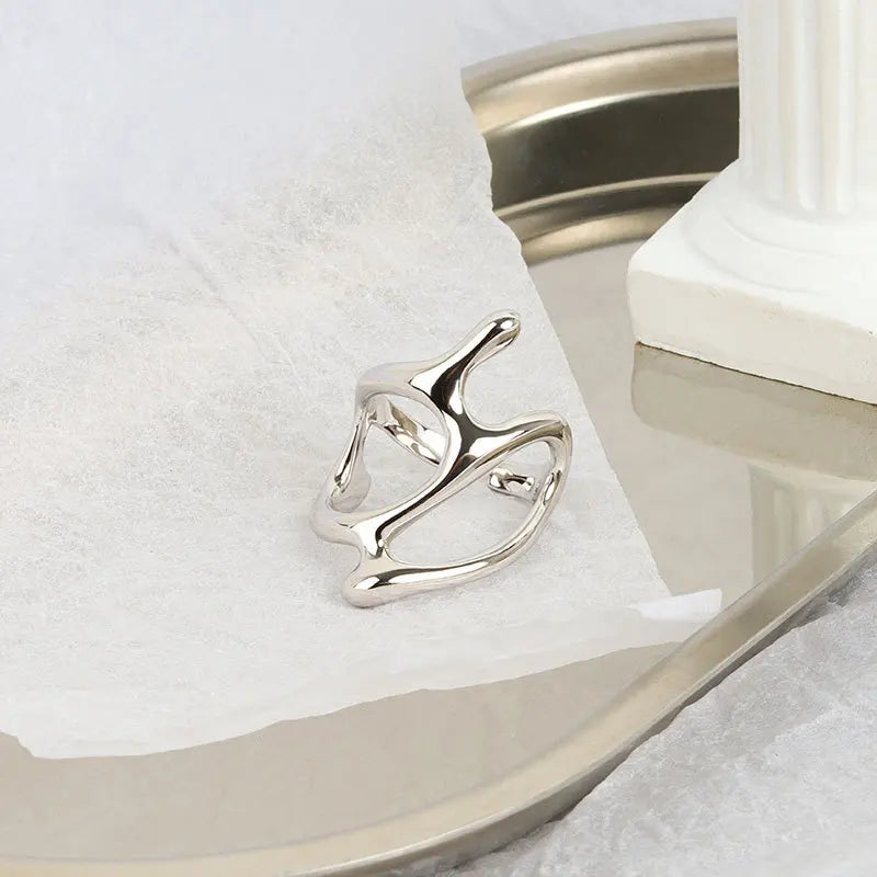 Silver Vintage Elegant Adjustable Rings for Women