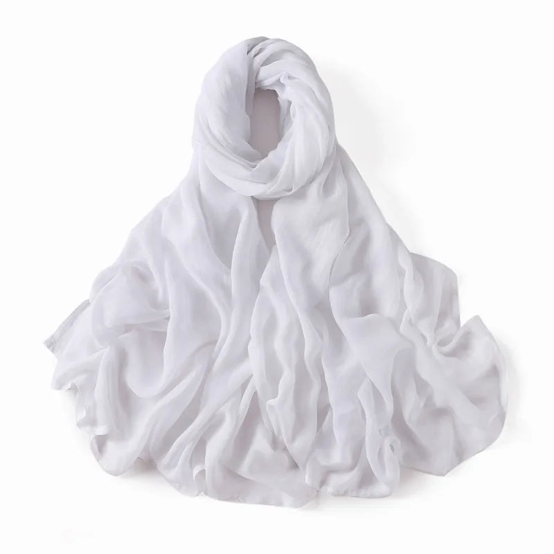 Over Sized Plain Solid Cotton Rayon Hijab Scarf