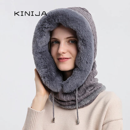 Winter Fur Cap and Balaclava Set