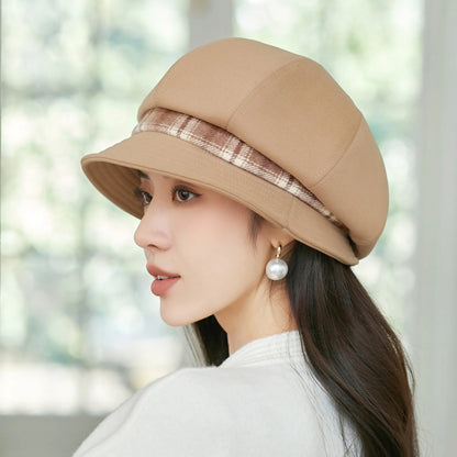 Fashionable Warm Short Brim British Cap