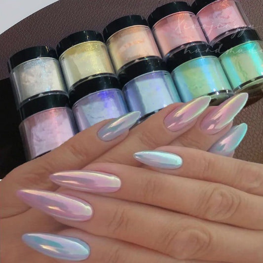 Multicolor Holographic Neon Shimmer Glitter Polish