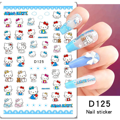 Cute Hello Kitty 3D Nail Art Stickers
