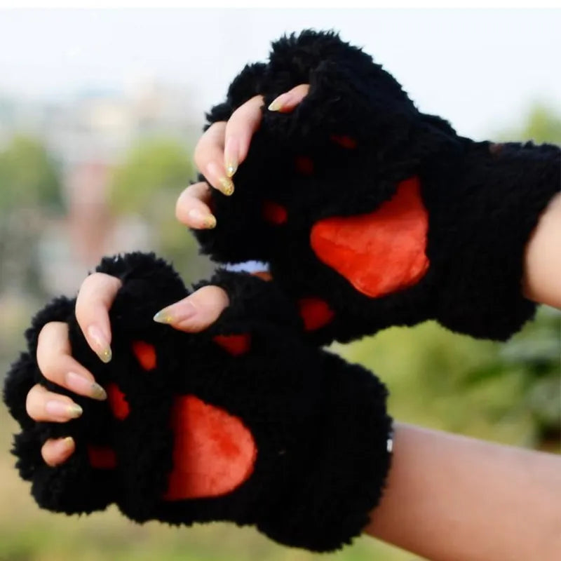 Cat Paw Winter Gloves