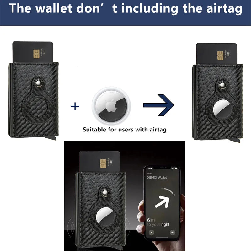 Rfid Smart Wallet With AirTag