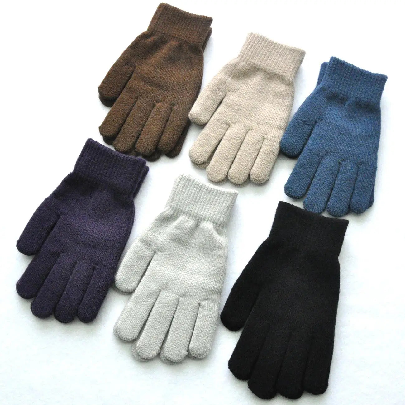 Winter Knitted Plush Gloves