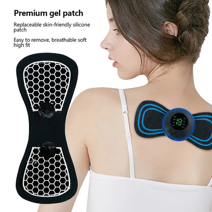 8 Mode LCD Display EMS Neck Massager Patch