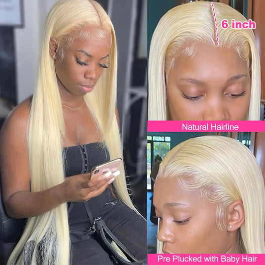 613  Blonde with Lace Frontal Wig