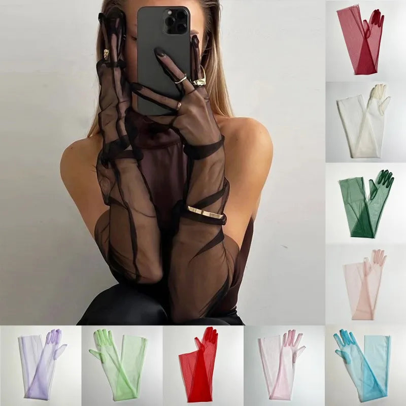 Transparent Ultra Thin Dress Gloves