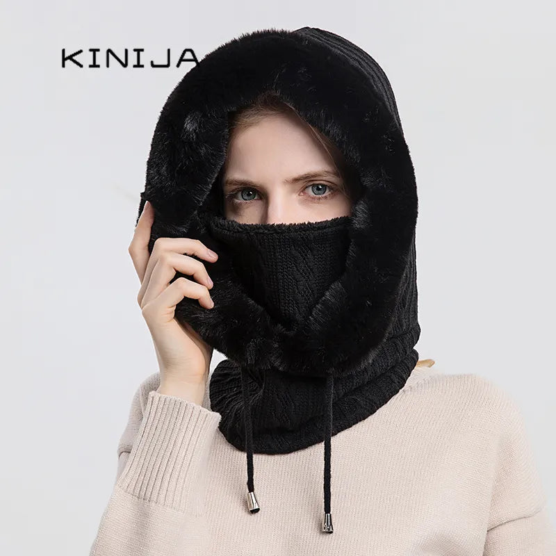 Winter Fur Cap and Balaclava Set