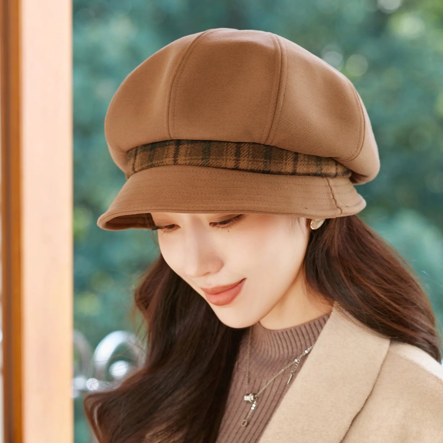 Fashionable Warm Short Brim British Cap