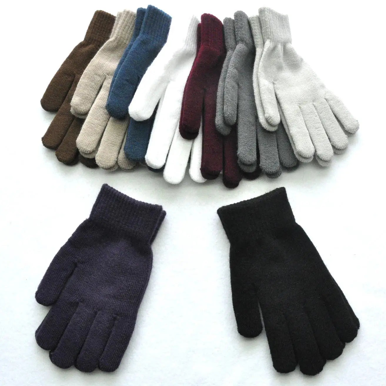 Winter Knitted Plush Gloves