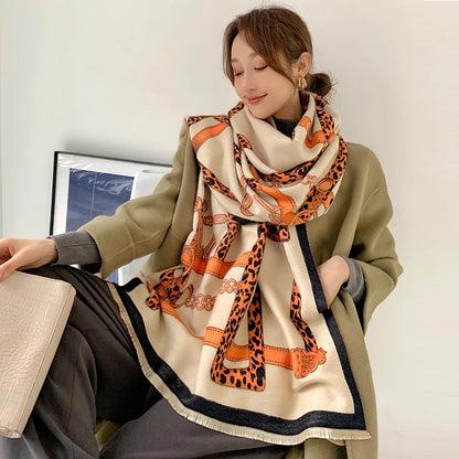 Luxury Design Warm Pashmina Blanket Horse Shawl Wraps